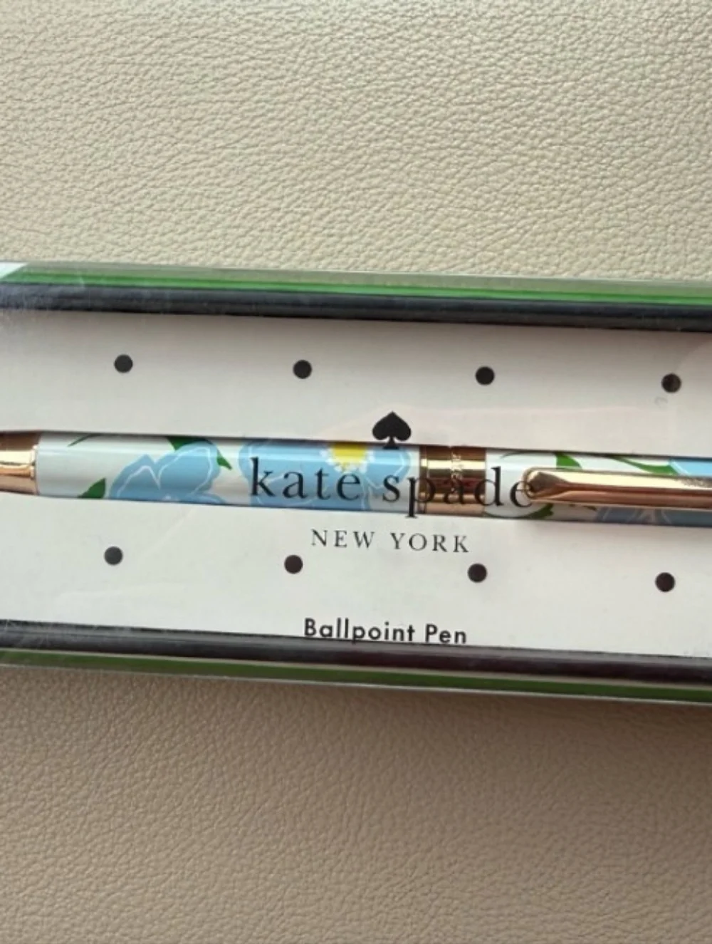 kate spade NEW YORK Ballpoint Pen Sunshine Floral BRAND-NEW w/tag/box